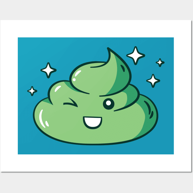 Cute Kawaii Wasabi Wall Art by SLAG_Creative